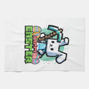 Gelukkig Pasen Konijn Pixel Game Gaming Gamer Jong Theedoek