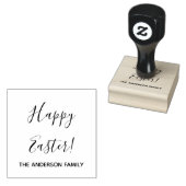 Gelukkig Pasen met Naam Rubberstempel (Gestempeld)