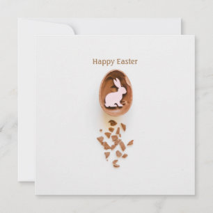 Gelukkig Pasen minimalistisch elegant Feestdagenkaart