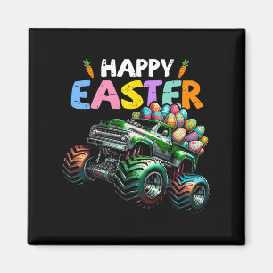 Gelukkig Pasen Monster Truck Paaseieren Peuter Jon Magneet