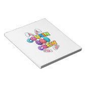 Gelukkig Pasen Neef Bemanning Konijn Familie Match Notitieblok (Schuin)