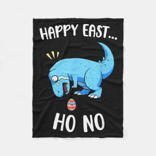 Gelukkig Pasen oh nee grappige T-Rex dinosaurus jo Fleece Deken