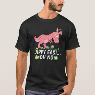 Gelukkig Pasen Oh nee Rex Dinosaurus Huilt Pasen T-shirt