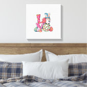 Gelukkig Pasen Shirt Gnome Pasen Dag Liefde Mannen Canvas Afdruk (Insitu (Slaapkamer))