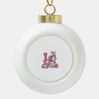 Gelukkig Pasen Shirt Gnome Pasen Dag Liefde Mannen Keramische Bal Ornament