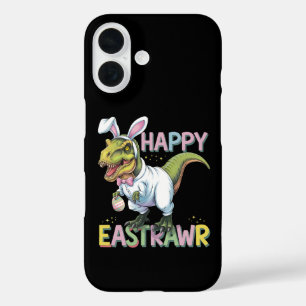 Gelukkig Pasen T Rex Paas Dinosaurus Konijn Ei iPhone 16 Hoesje