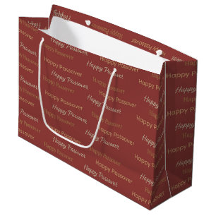 Gelukkig Pasen Typografie Groot Cadeauzakje