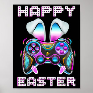 Gelukkig Pasen Videogame Controller Grappige Gamer Poster