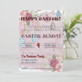 Gelukkig Pasen Viering Uitnodiging (Staand voorkant)