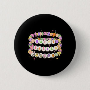Gelukkig Pasen Vriendschapsarmband Pasen Konijn Ei Ronde Button 5,7 Cm