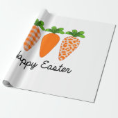 Gelukkig Pasen Wortel Cute Pasen T-Shirt Cadeaupapier (Uitgerold)