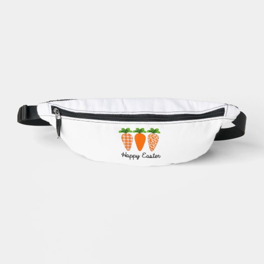 Gelukkig Pasen Wortel Schattig Pasen T-Shirt Heuptasje (Voorkant)