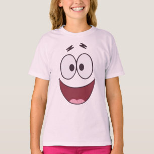 Gelukkig Patrick Ster Grote Gezicht Meisjes T-Shir T-shirt