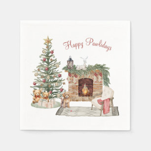 Gelukkig Pawlidays Hond Design- Poodle Servet