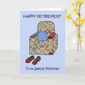 Gelukkig pensioen arts kaart (Gele Bloem)