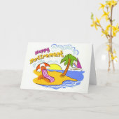 gelukkig pensioen kaart (Gele Bloem)