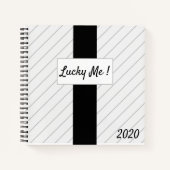Gelukkig. Pin-Striped Blessings Book Notitieboek (Voorkant)