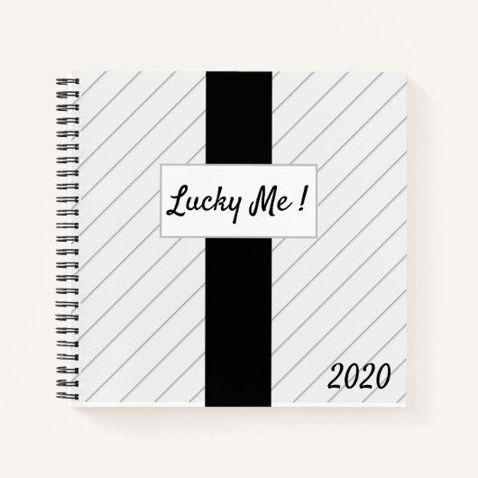 Gelukkig. Pin-Striped Blessings Book Notitieboek (Voorkant)