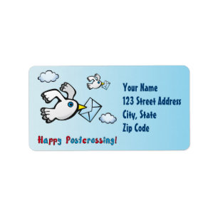 Gelukkig postkruis! - Stuurpost. Etiket