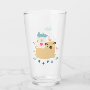 Gelukkig Puggie Glas Tumbler
