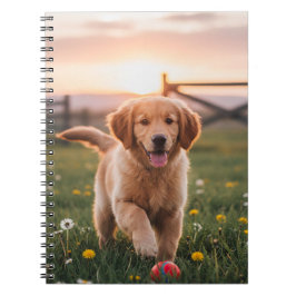 Gelukkig Puppy Spiraal Notebook Notitieboek