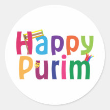 Gelukkig Purim kleurrijk ontwerp