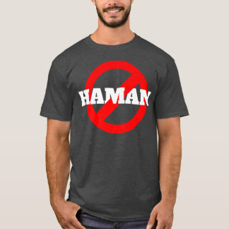 Gelukkig Purim Kostuum Idee Niet Vandaag Haman Joo T-shirt