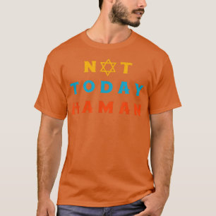 Gelukkig Purim Kostuum Idee Niet Vandaag Haman Joo T-shirt