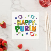 Gelukkig Purim. Servetten (Insitu)