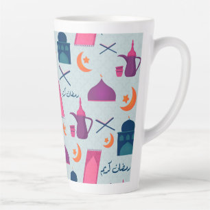 Gelukkig Ramadan-patroon Latte Mok