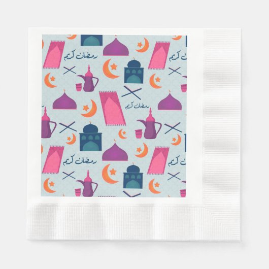 Gelukkig Ramadan-patroon Servet (Voorkant)
