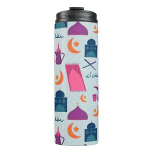 Gelukkig Ramadan-patroon Thermosbeker