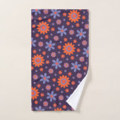 Gelukkig Retro Bloemen Cute 70s Hippie Madeliefje  Bad Handdoek (Handdoek)