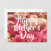 Gelukkig Roos op moederdag Briefkaart (Voorkant / Achterkant)