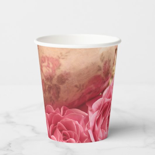 Gelukkig Roos op moederdag Papieren Bekers (Achterkant)