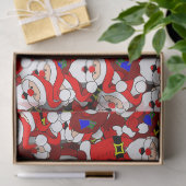 gelukkig santa tissuepapier (Geschenk)