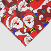 gelukkig santa tissuepapier (Detail)