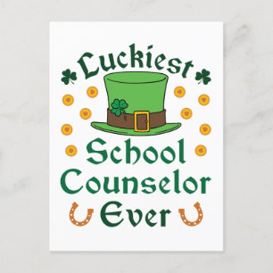 Gelukkig schooladviseur op sint-Patricks dag Briefkaart
