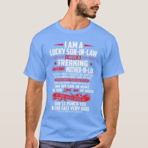 Gelukkig schoonzoon van schoonmoeder Ik hou van mi T-shirt