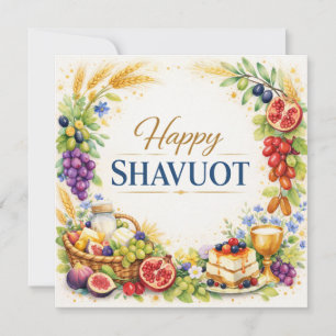 Gelukkig Shavuot Sierlijke Zeven Soorten Ornament