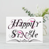 Gelukkig Single Kaart (Staand voorkant)