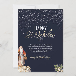 Gelukkig Sint Nicolaas Dag Wenskaart Kaart