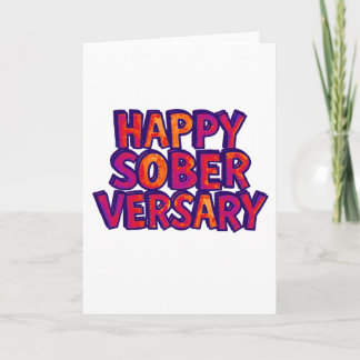 Gelukkig Soberversary kaart met envelop 5x7