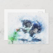 Gelukkig speel briefkaart (Voorkant / Achterkant)