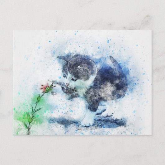 Gelukkig speel briefkaart (Voorkant)