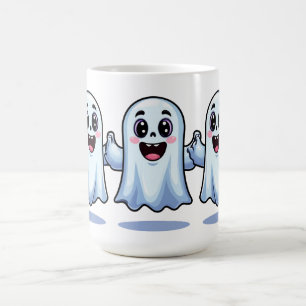 Gelukkig spook trio hand in hand Halloween magie � Koffiemok