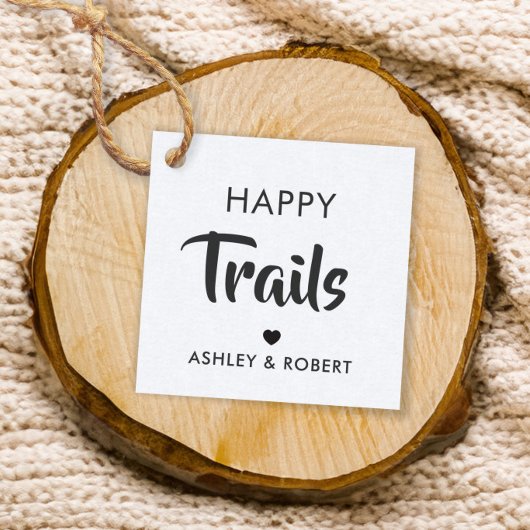 Gelukkig sporen cadeaukaart, Noten & Trail Mix kaa Bedankjes Labels