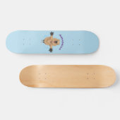 Gelukkig springend quokka cartoon design skateboard (Horizontaal)