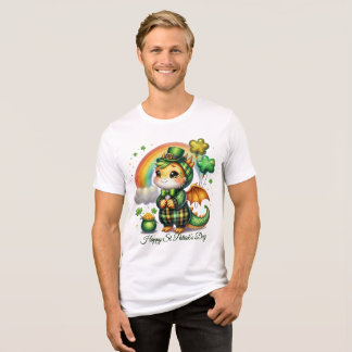 Gelukkig St. Patrick’s Heren Tri-Blend Shirt