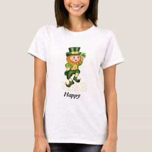 Gelukkig St. Patrick's Dag Groen Gnome T-Shirt